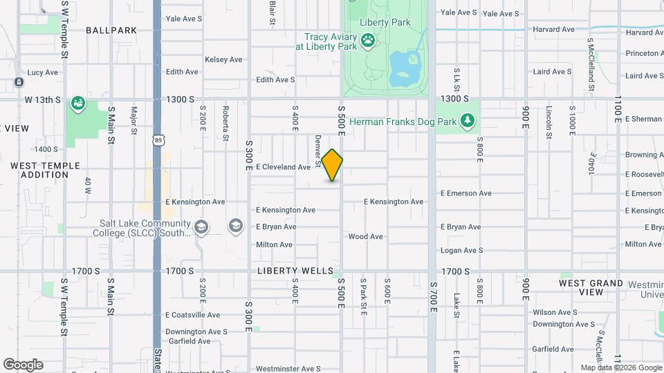 1474 S 500 E Map and Location Details