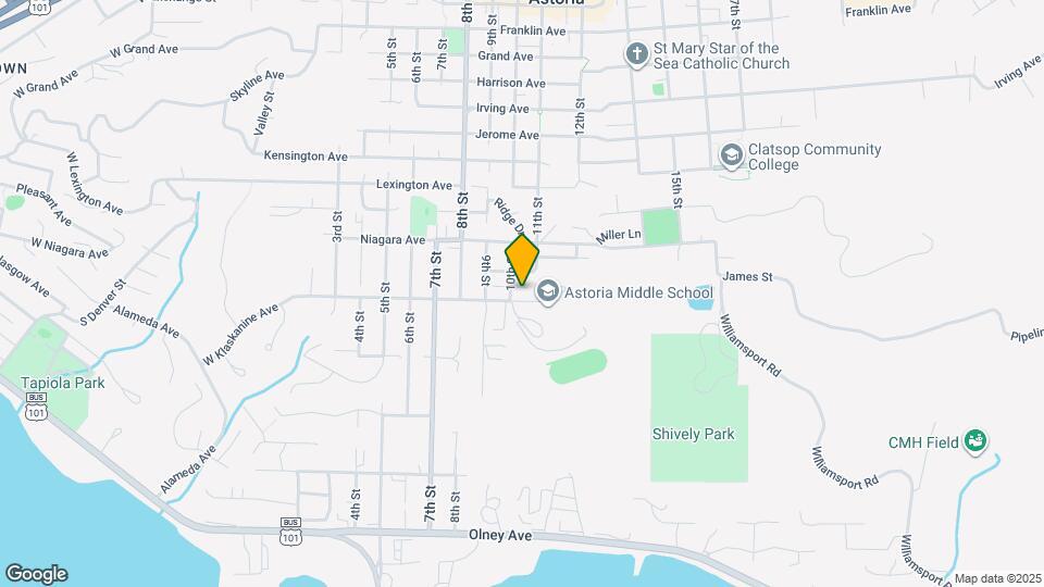 1070 Klaskanine Ave Mapa y Detalles de la Ubicación