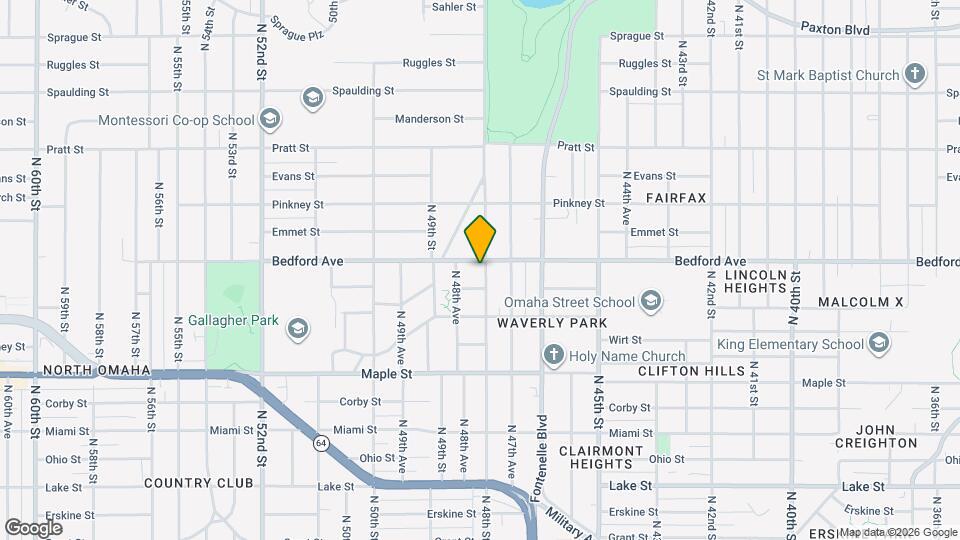 3218 N 48th St Map and Location Details