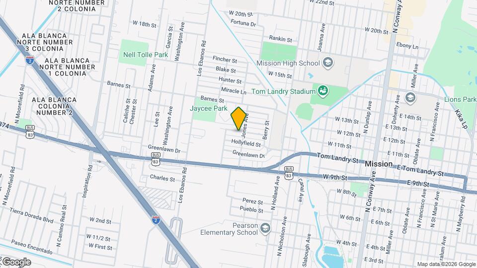 1002 W Burney Dr Map and Location Details