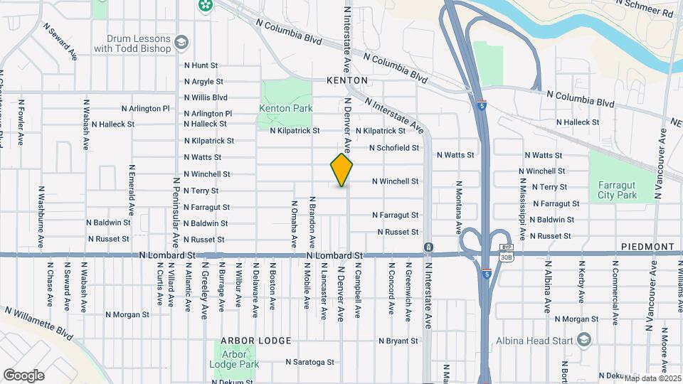 7817 N Denver Ave Map and Location Details