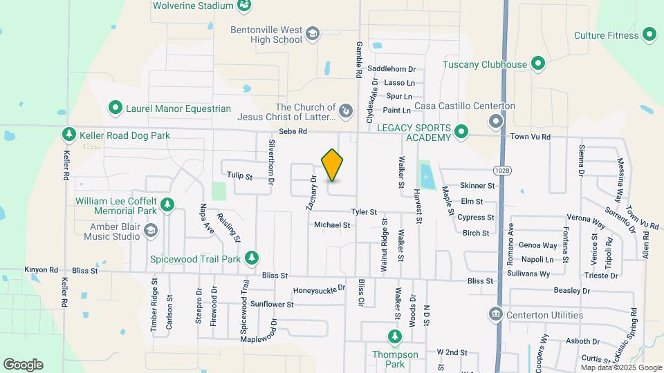 900 Vly Oaks Ln Map and Location Details