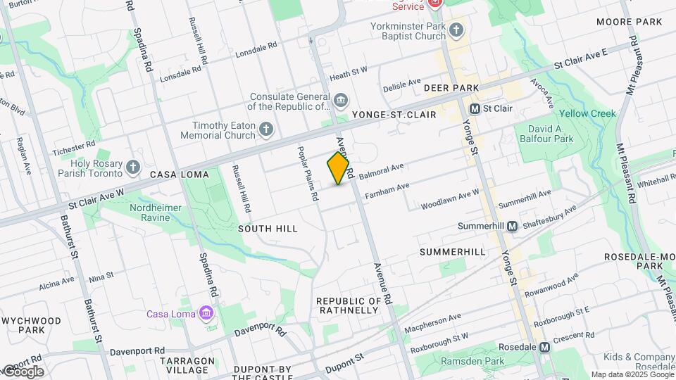 173 Balmoral Ave Map and Location Details