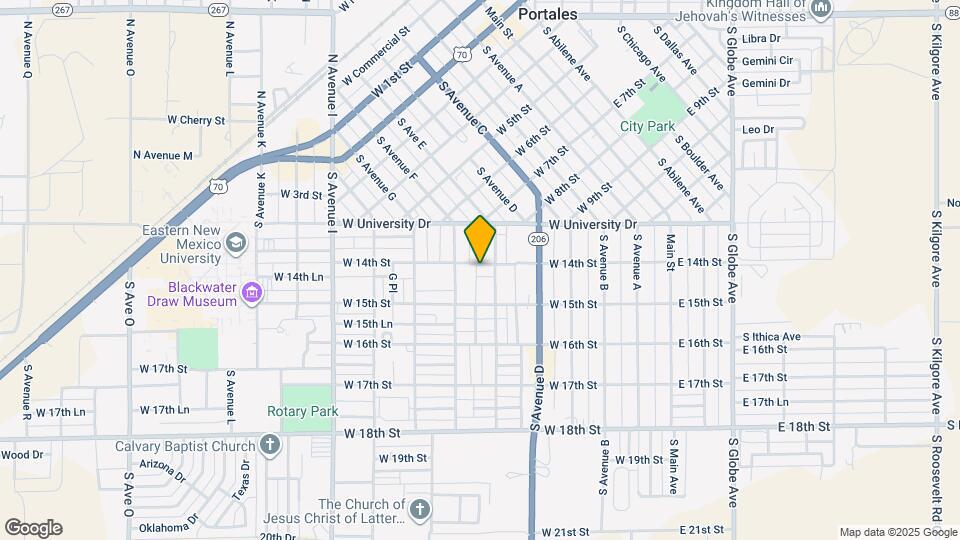 615 W 14th St Map and Location Details