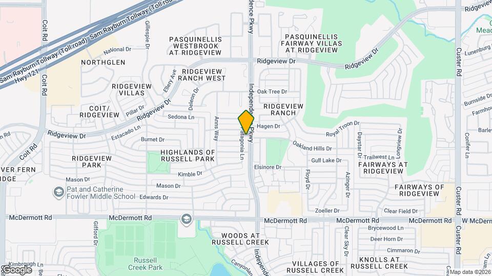 9416 Patagonia Ln Map and Location Details