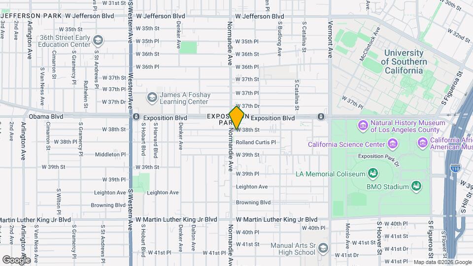 1276 W 38th St, Unit 1 Map and Location Details