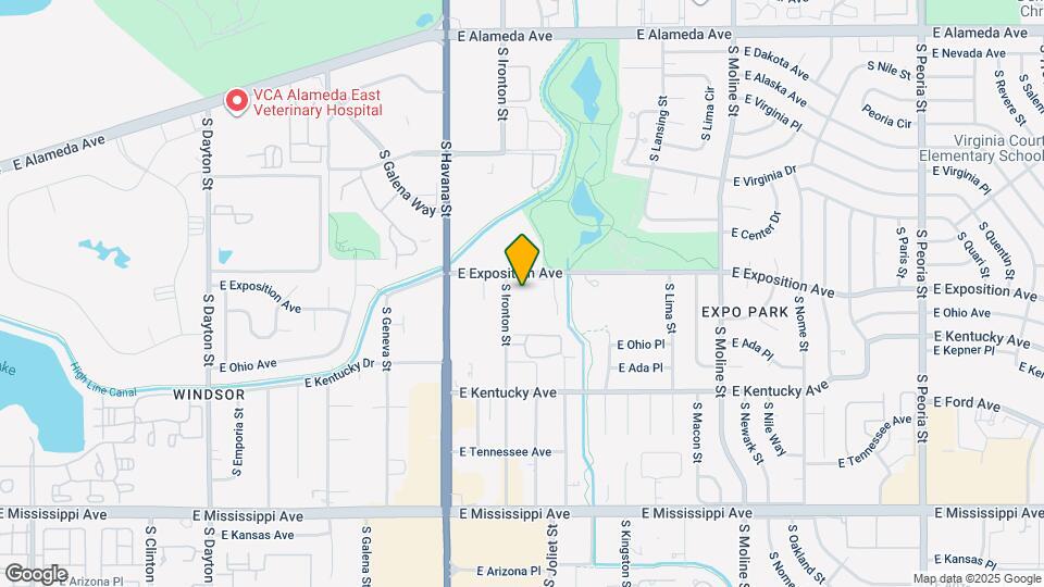 10712 E Exposition Ave Map and Location Details