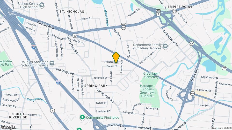 3585 Drexel St Map and Location Details