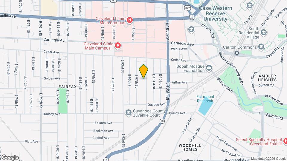 2244 E 100th St Map and Location Details