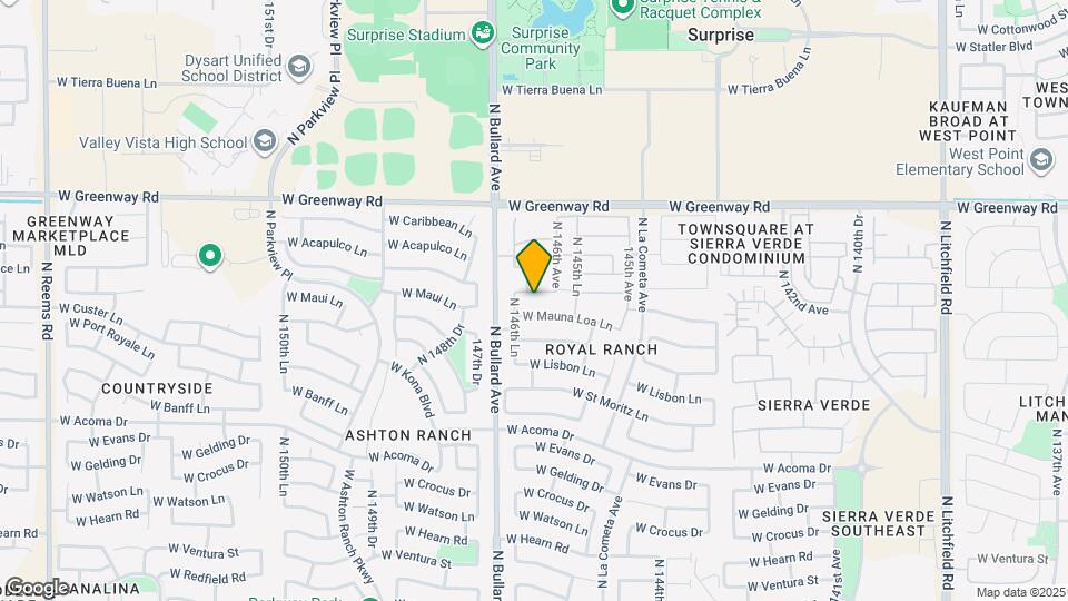 14641 W Port Royale Ln Map and Location Details