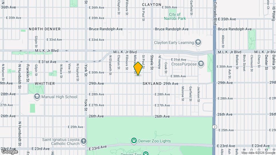 2928 Milwaukee St Mapa y Detalles de la Ubicación