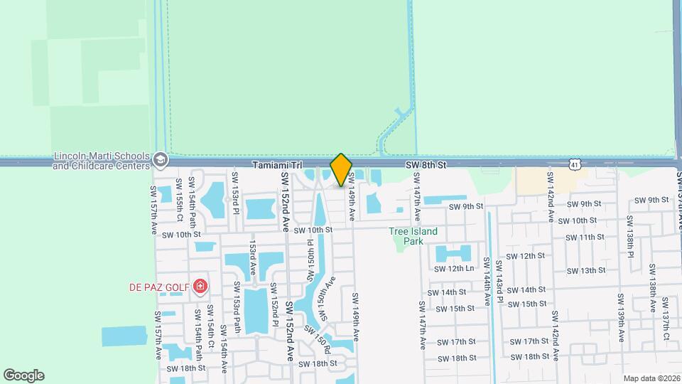 886 SW 149th Ct Map and Location Details