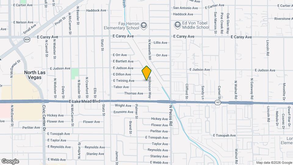 3421 E Twining Ave Map and Location Details