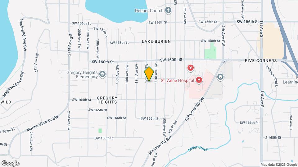 16214 12th Ave SW, Unit Unit 2 Map and Location Details