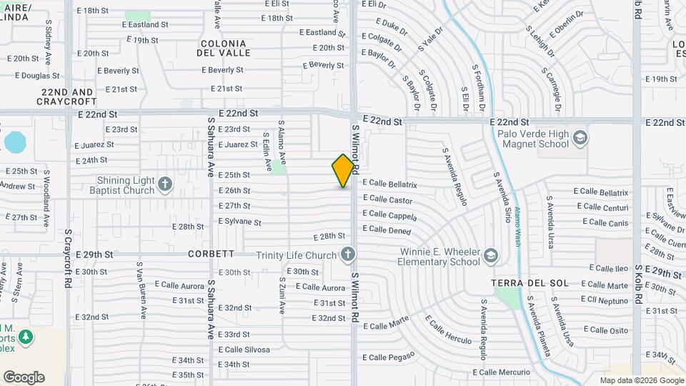 6272 E 26th St Map and Location Details