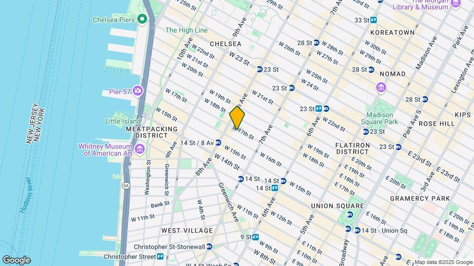 248-250 W 17th St Mapa y Detalles de la Ubicación
