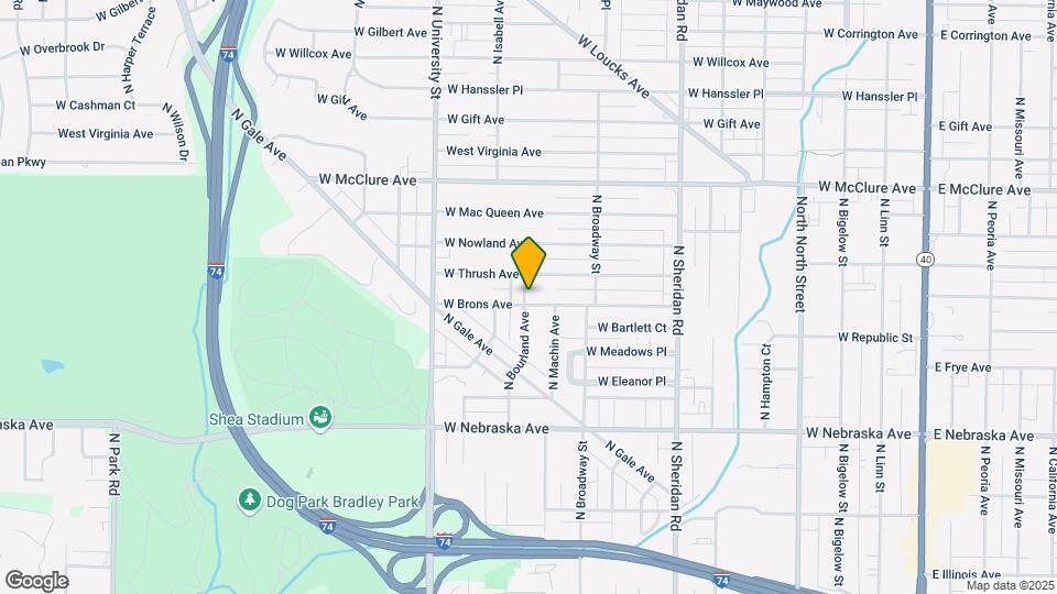1017 W Brons Ave Map and Location Details