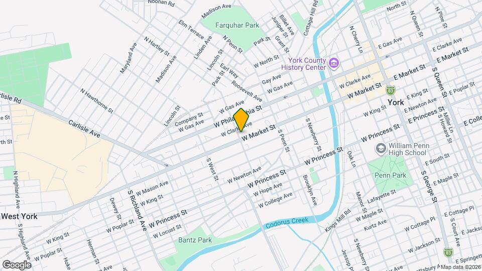 487 W Market St Map and Location Details