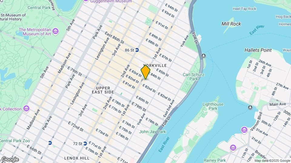 402 E 83rd St Map and Location Details