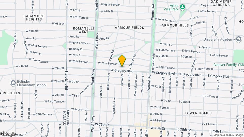 724 W Gregory Blvd Mapa y Detalles de la Ubicación