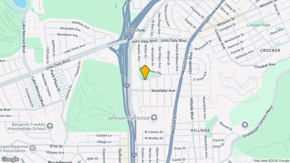 273 S Parkview Ave Map and Location Details