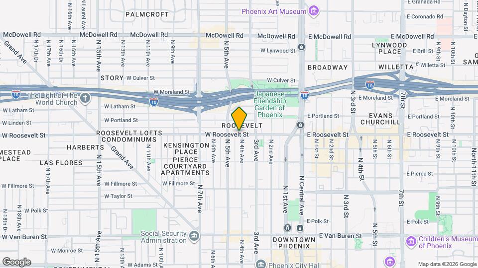 330 E Roosevelt St, Unit 2026 Mapa y Detalles de la Ubicación