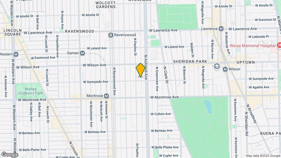1620 W Sunnyside Ave, Unit 1N Map and Location Details