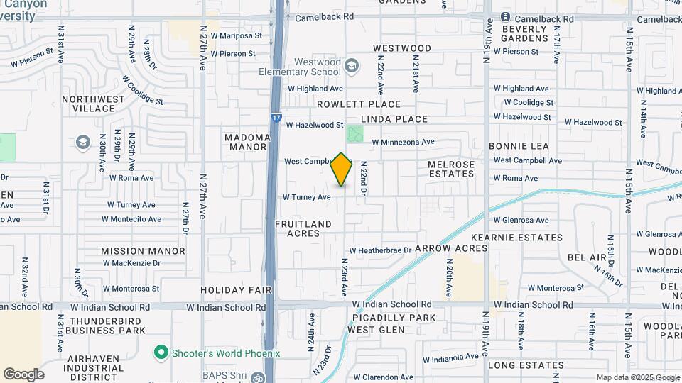 2302 W Turney Ave Map and Location Details
