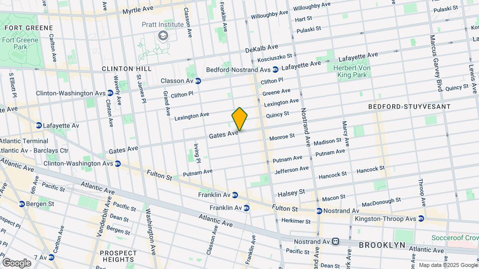 262 Gates Avenue Apartments Map and Location Details