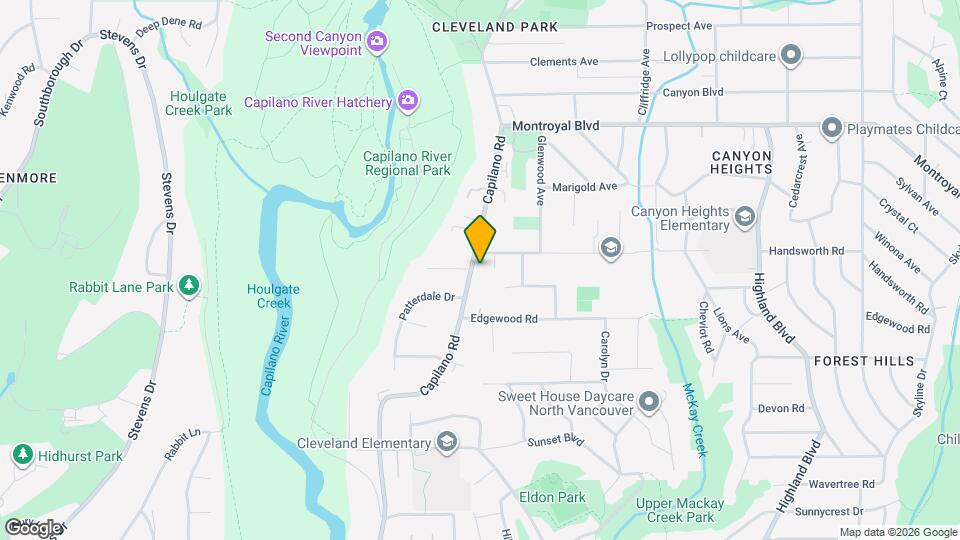 4470 Capilano Rd Map and Location Details