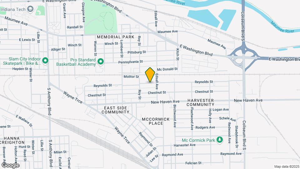 2916 Reynolds St Map and Location Details