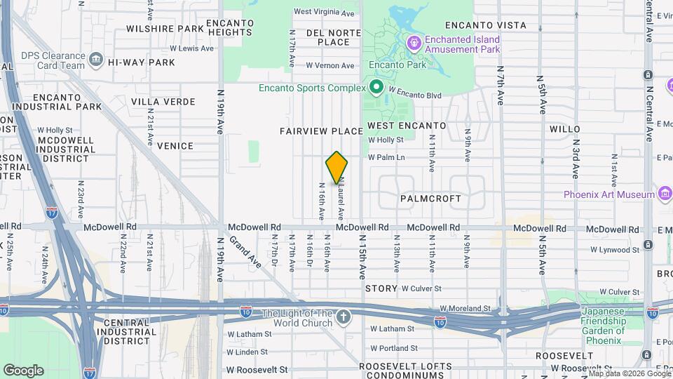 1802 N Laurel Ave Map and Location Details