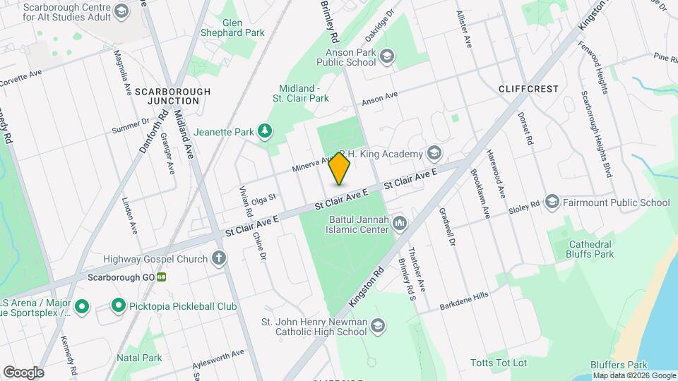 3734 St Clair Ave E, Unit 403 Map and Location Details