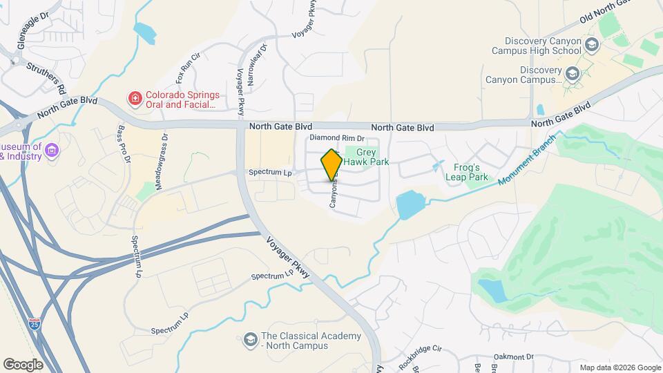 845 Fire Rock Pl Map and Location Details