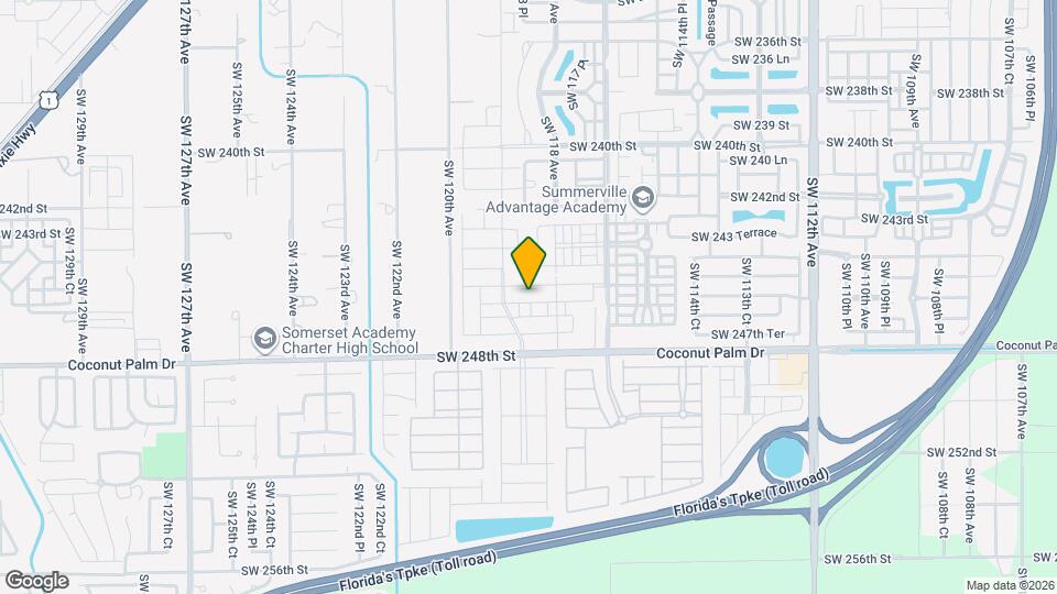 11851 SW 246 Terrace Map and Location Details