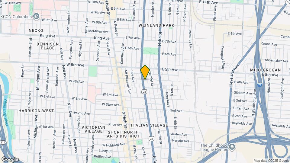 1116 Summit St Map and Location Details