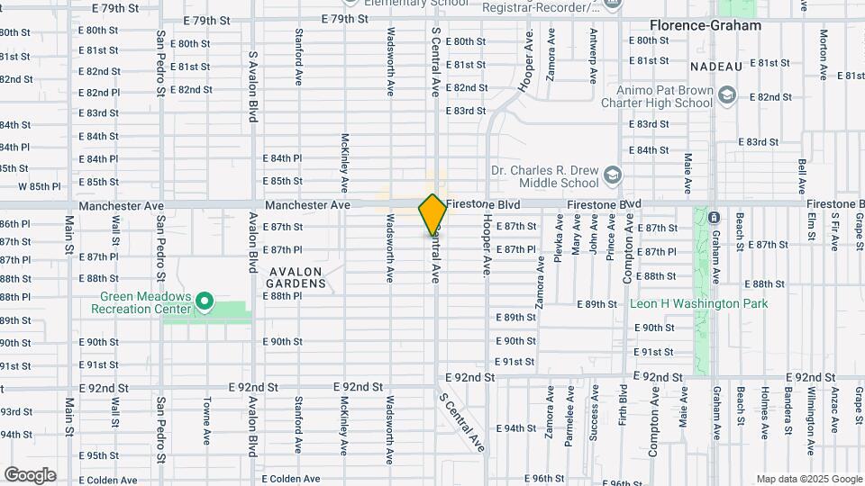 8717 S Central Ave Mapa y Detalles de la Ubicación