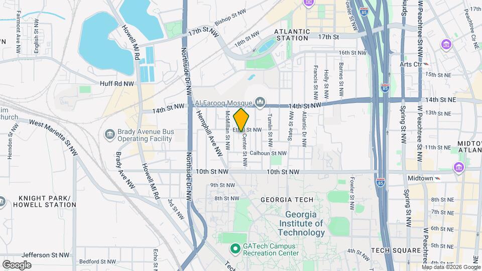 1076 Center St NW Map and Location Details