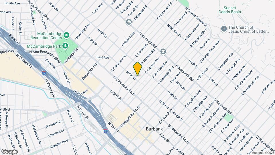 507 E Cypress Ave Map and Location Details
