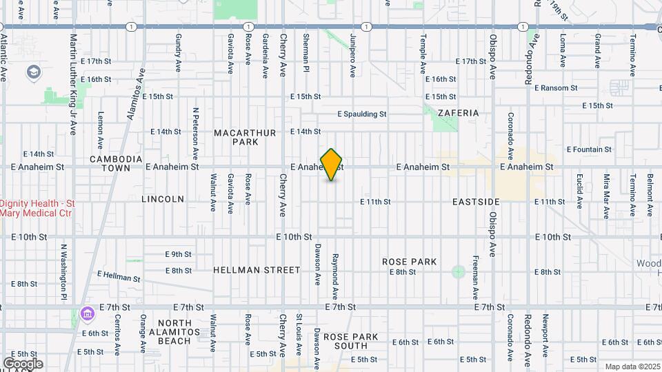 1131 Raymond Ave Map and Location Details