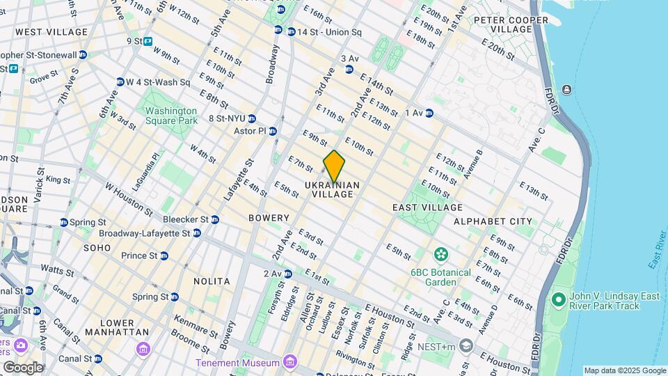 60 E 7th St Mapa y Detalles de la Ubicación