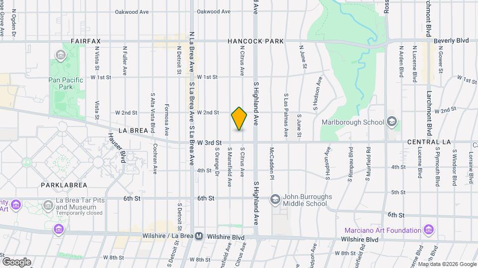 251 S Citrus Ave Map and Location Details