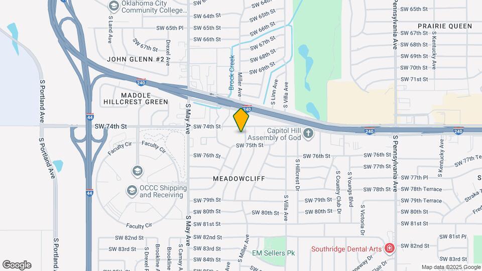 7501 S Sherwood Ave Map and Location Details