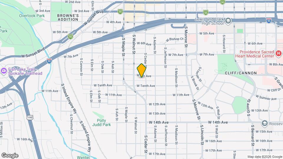 1411 W 9th Ave Mapa y Detalles de la Ubicación