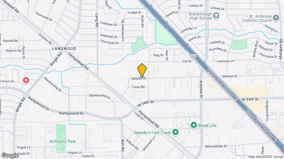 6319 Milwee St Map and Location Details