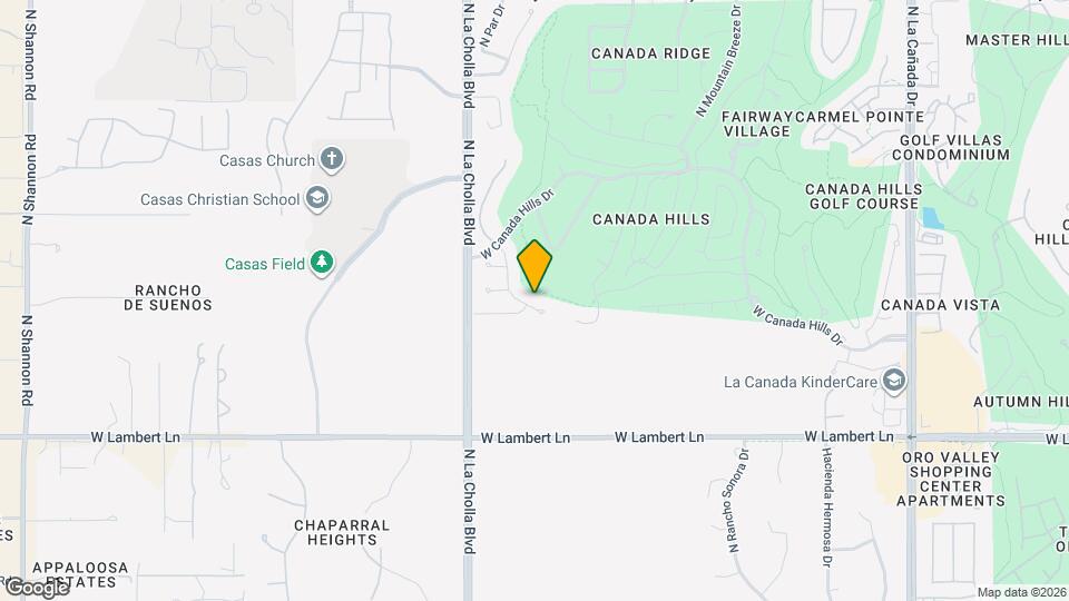 10650 N Sand Canyon Pl Map and Location Details