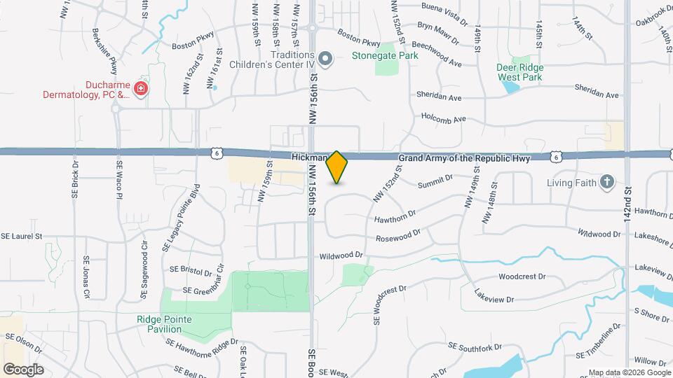 15417 Ridgeview Dr Map and Location Details