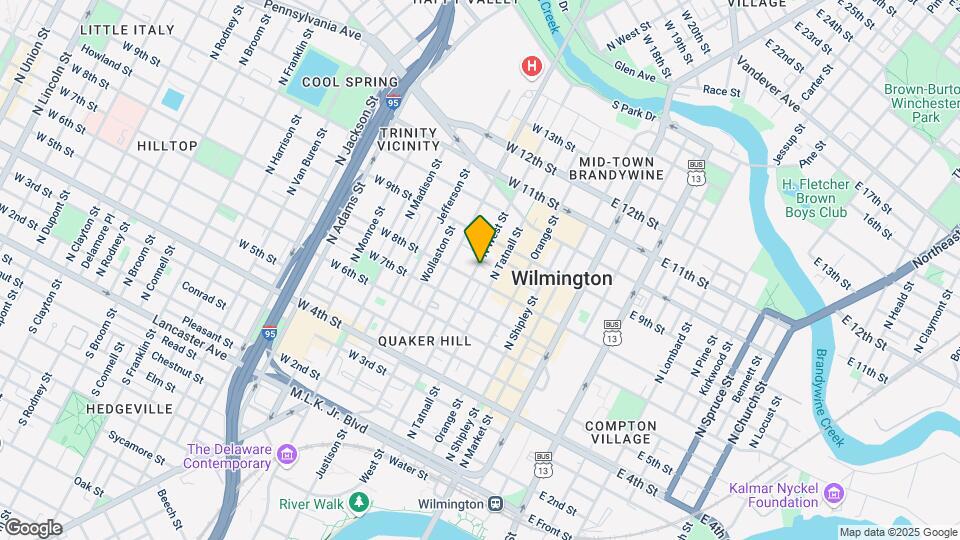 804 N West St Map and Location Details