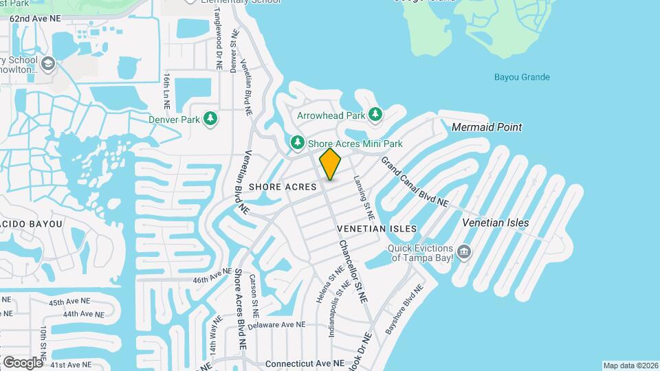 1819 Shore Acres Blvd NE Map and Location Details