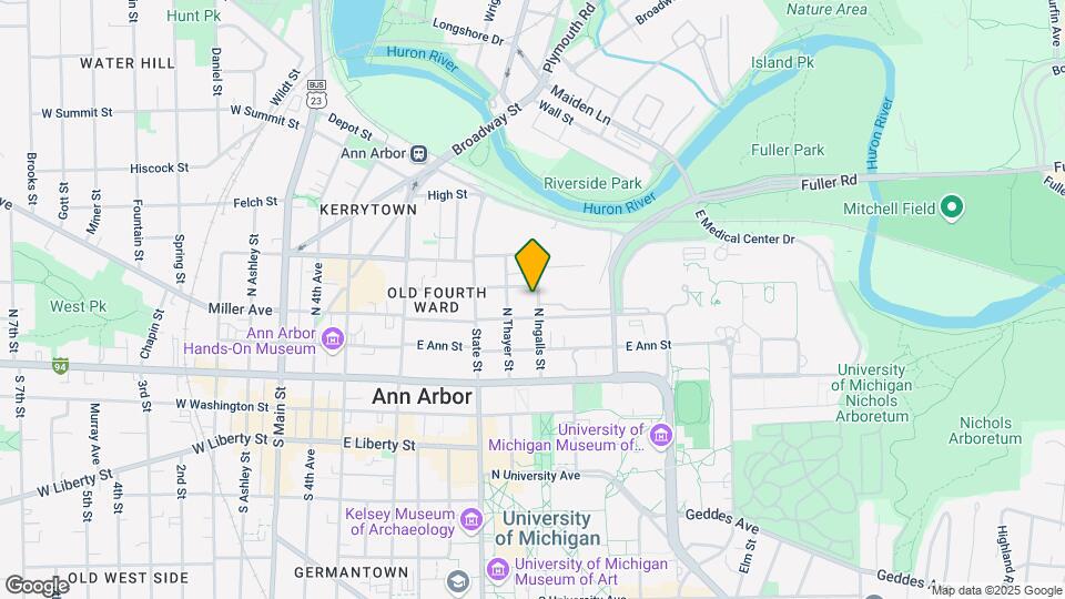 311 N Ingalls St, Unit 1 Map and Location Details